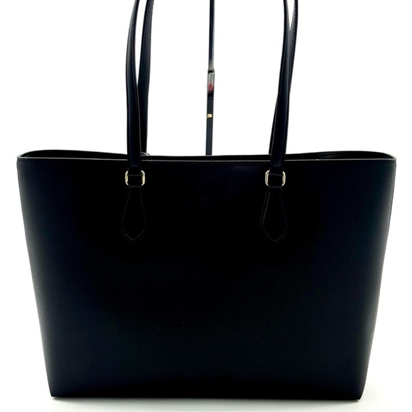 Michael Kors Sheila Large Signature Logo Tote Bag - Black - Picture 6 of 11